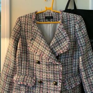 ANN TAYLOR latticed woman blazer